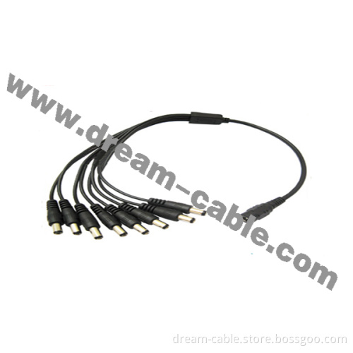 1 Female to 8 Male DC Cable for Security Camera (YTX66)